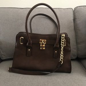 Brown w/ gold hardware Satchel Handbag